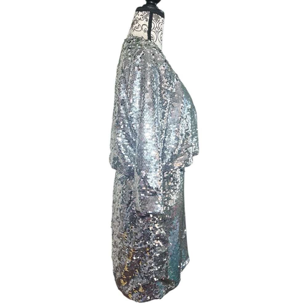 Forest Lily Silver Sequin Dress with Jacket - Picture 2 of 16